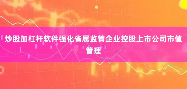 炒股加杠杆软件强化省属监管企业控股上市公司市值管理