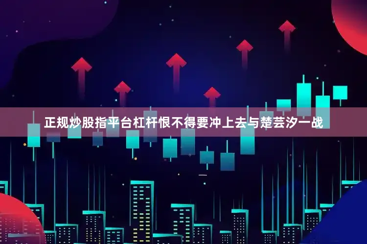 正规炒股指平台杠杆恨不得要冲上去与楚芸汐一战